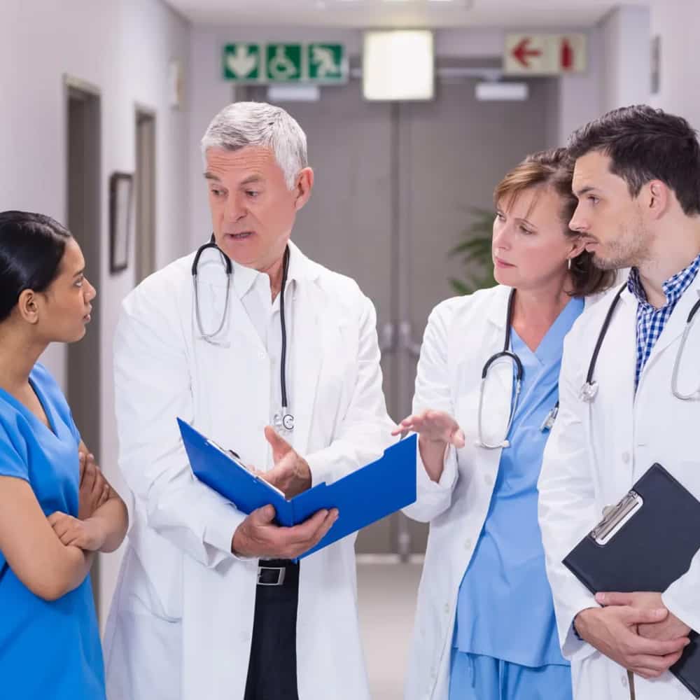 Group of doctors 1970