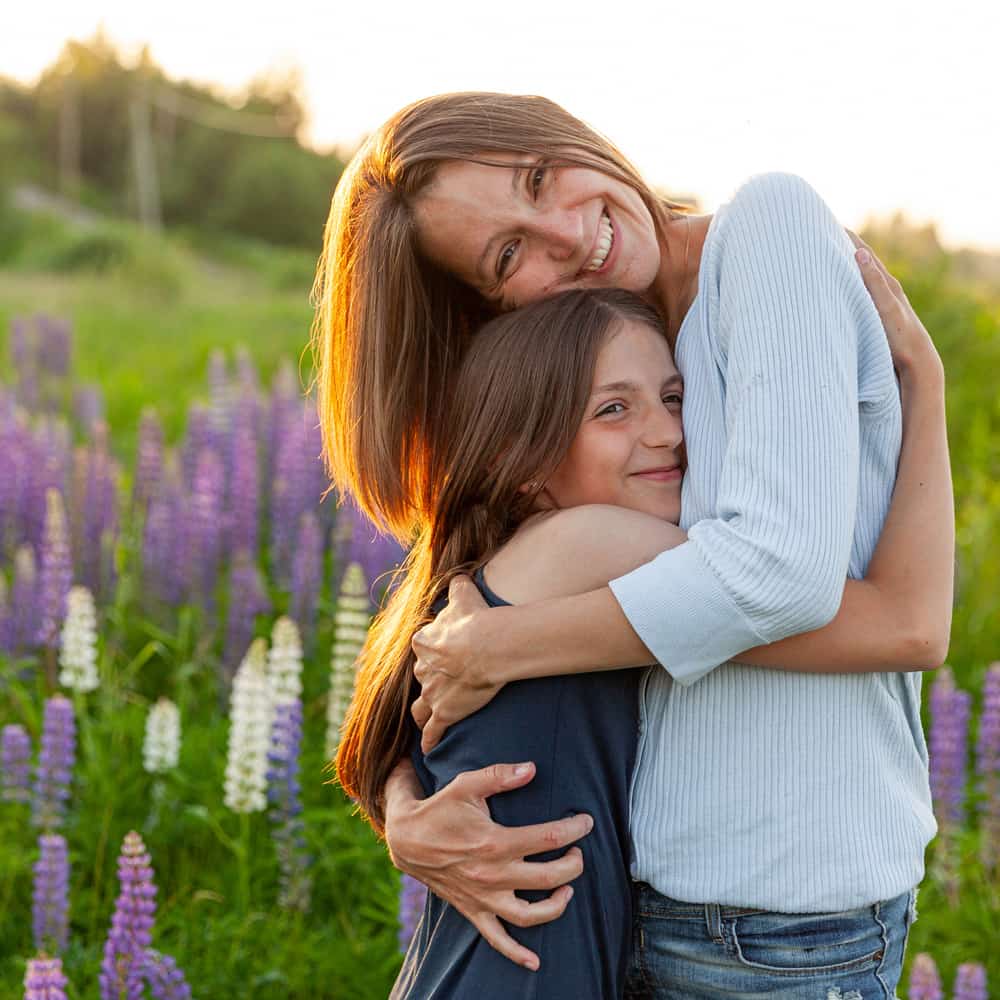 A mother and her daughter